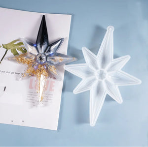 Crystal Epoxy Mould Star Octagonal Pendant Silicone Mould