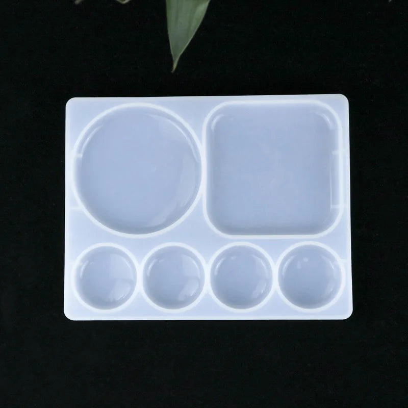 Crystal Epoxy Palette Silicone Mold Decorative Gemstone