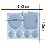 Crystal Epoxy Palette Silicone Mold Decorative Gemstone
