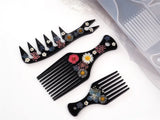 Crystal Epoxy Resin Comb Mold for Pendant Jewelry Making