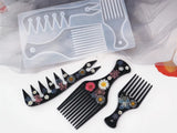 Crystal Epoxy Resin Comb Mold for Pendant Jewelry Making
