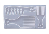 Crystal Epoxy Resin Comb Mold for Pendant Jewelry Making
