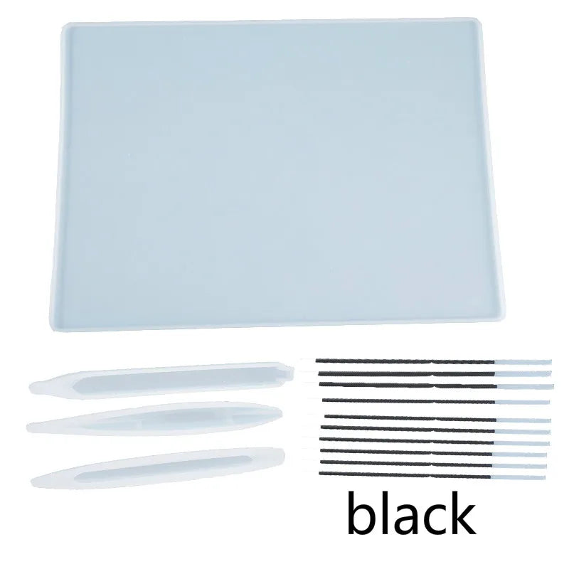 DIY Crystal Epoxy Resin Folder Drawing Board Handout Folder Silicone Mold