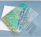 DIY Crystal Epoxy Resin Folder Drawing Board Handout Folder Silicone Mold