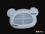 Crystal Epoxy Resin Bear Head Silicone Mold for Mirror Dish Plate DIY