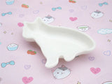 Epoxy Resin Mirror Bulldog Dog Dish Silicone Mold Craft