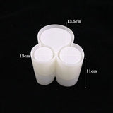 Crystal Epoxy Resin Mold 3 in 1 Eyeliner Brush Holder Silicone Mold