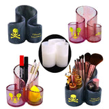 Crystal Epoxy Resin Mold 3 in 1 Eyeliner Brush Holder Silicone Mold