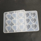 DIY Crystal Epoxy Resin Mold 9 Hole Pendant Love Mirror Silicone Mold