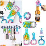 Crystal Epoxy Resin Mold Beer Spanner Bottle Opener Silicone Mold