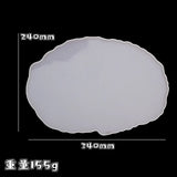 Crystal Epoxy Resin Mold Set for DIY Tea Cup Pad Tea Tray Holder