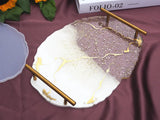 Crystal Epoxy Resin Mold Set for DIY Tea Cup Pad Tea Tray Holder