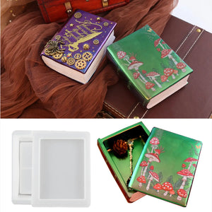 DIY Crystal Epoxy Resin Mold Book Storage Box Mirror Silicone Mold