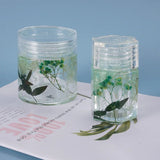 Crystal Epoxy Resin Mold Bottle Storage Jar With Lid Silicone Mold
