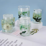 Crystal Epoxy Resin Mold Bottle Storage Jar With Lid Silicone Mold