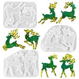 Christmas Elk Keychain Fawn Silicone Mold