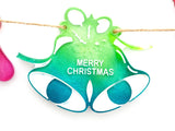 Christmas Flag Letter Merry Christmas Mirror Silicone Mold