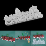 DIY Crystal Epoxy Resin Mold Christmas Santa Letters Decoration