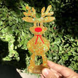 DIY Crystal Epoxy Resin Mold Christmas Elk Desktop Ornament