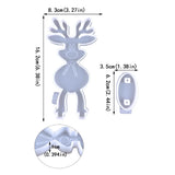DIY Crystal Epoxy Resin Mold Christmas Elk Desktop Ornament
