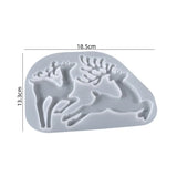 Christmas Elk Keychain Ornament Silicone Mold