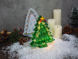 Crystal Epoxy Resin Mold Christmas Tree Storage Box Jewelry Box Silicone Mold