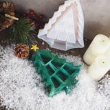 Crystal Epoxy Resin Mold Christmas Tree Storage Box Jewelry Box Silicone Mold