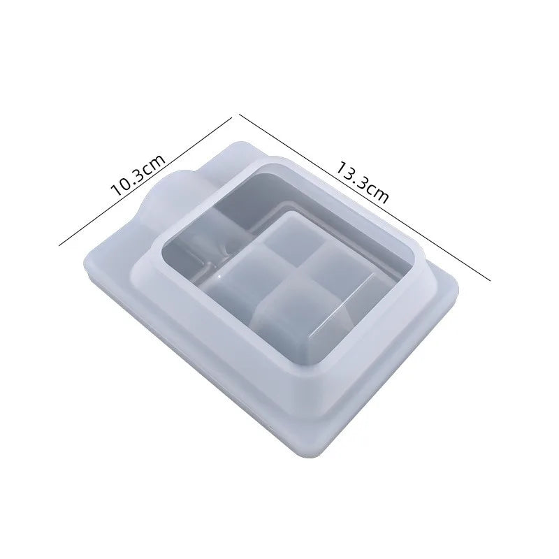 Crystal Epoxy Resin Mold Cigar Ashtray Table Jewelry Silicone Mold