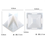 DIY Crystal Epoxy Resin Mold Pyramid Ashtray Silicone Mold