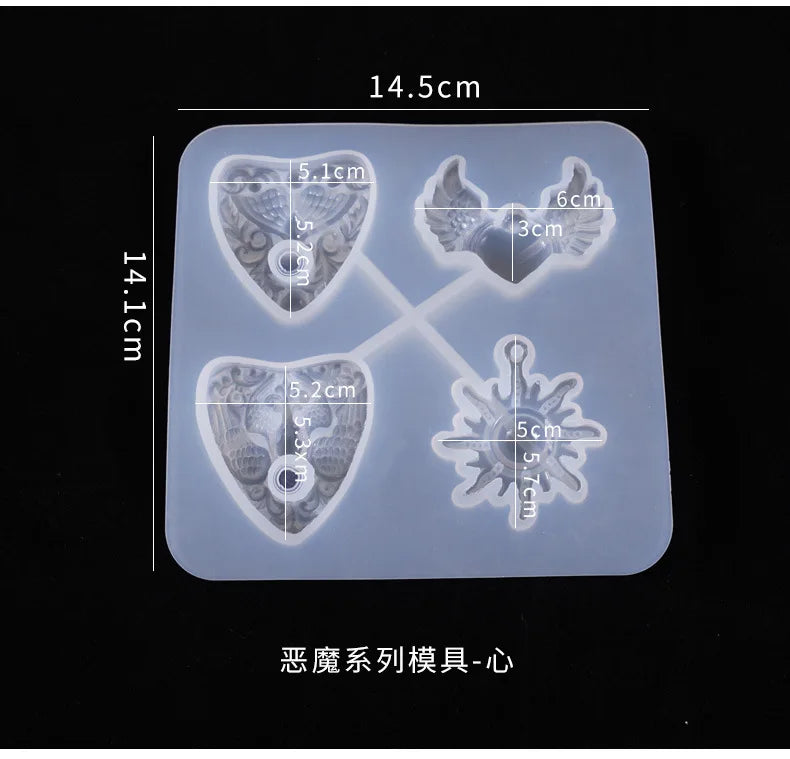 DIY Devil's Eye Owl Jewelry Silicone Mold