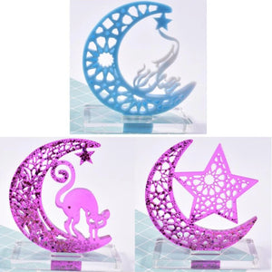 Crystal Epoxy Resin Mold Display Board Base Table Ornaments Silicone Mould