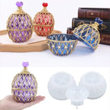 Crystal Epoxy Resin Mold Egg-shaped Storage Box Organizer