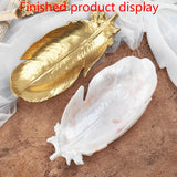 Crystal Epoxy Resin Mold Feather Wing Plate Dish Decoration Silicone Mold