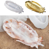 Crystal Epoxy Resin Mold Feather Wing Plate Dish Decoration Silicone Mold