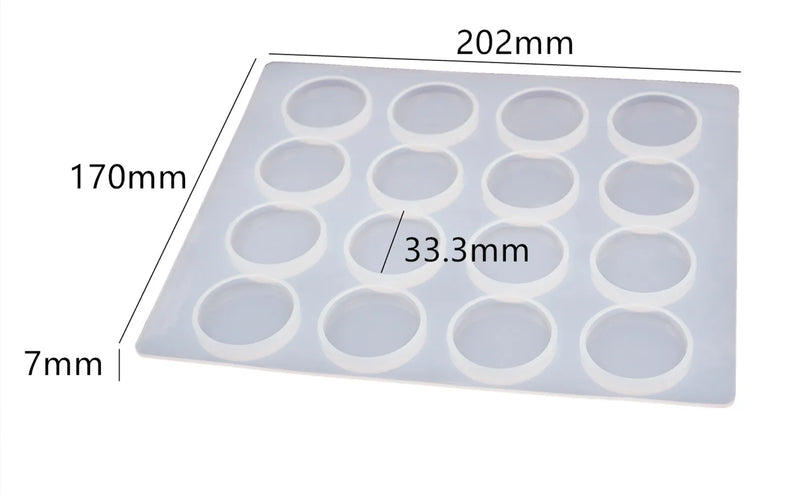 Crystal Epoxy Resin Mold Fire Paint Envelope Sealing Silicone Mould