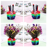 Hand Fist Pen Holder Silicone Mold DIY Crystal Epoxy Resin Flower Vase Storage