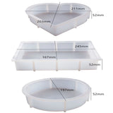 DIY Crystal Epoxy Resin Mold For Crafts Ashtray Geometry Large Cube Specimen