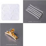 Crystal Epoxy Resin Mold Hairpin Jewelry Ornaments Mirror Silicone Mold