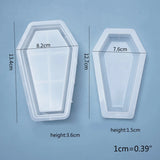 DIY Crystal Epoxy Resin Mold Halloween Coffin Storage Box Mirror Silicone Mould
