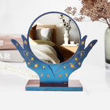 DIY Crystal Epoxy Resin Mold Hand Makeup Mirror Desktop Mirror Silicone Mold