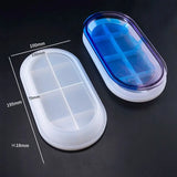 Oval Flat Bottom Dish Silicone Mold for Resin