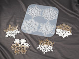 Snowflake Petal Lace Coaster Silicone Mold