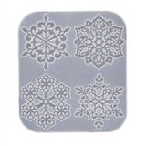Snowflake Petal Lace Coaster Silicone Mold