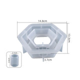DIY Crystal Epoxy Resin Mold Hexagonal Love Flower Test Tube Silicone Mold