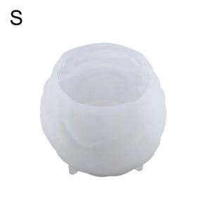 DIY Crystal Epoxy Resin Mold Tealight Candle Holder Silicone Mold