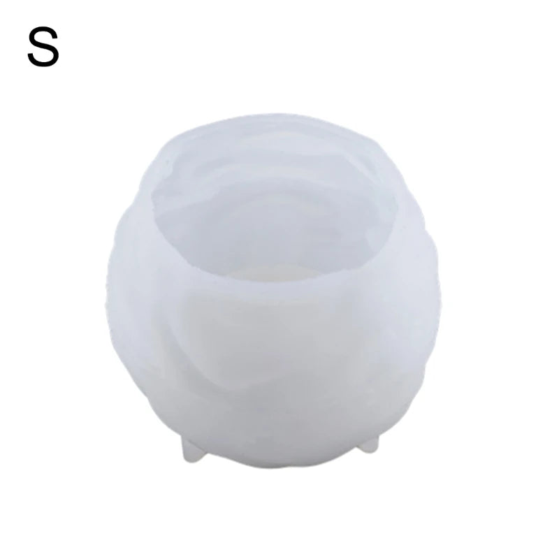 DIY Crystal Epoxy Resin Mold Tealight Candle Holder Silicone Mold