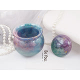 DIY Crystal Epoxy Resin Mold Jar with Lid Candy Jewelry Storage Box Mold