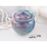 DIY Crystal Epoxy Resin Mold Jar with Lid Candy Jewelry Storage Box Mold