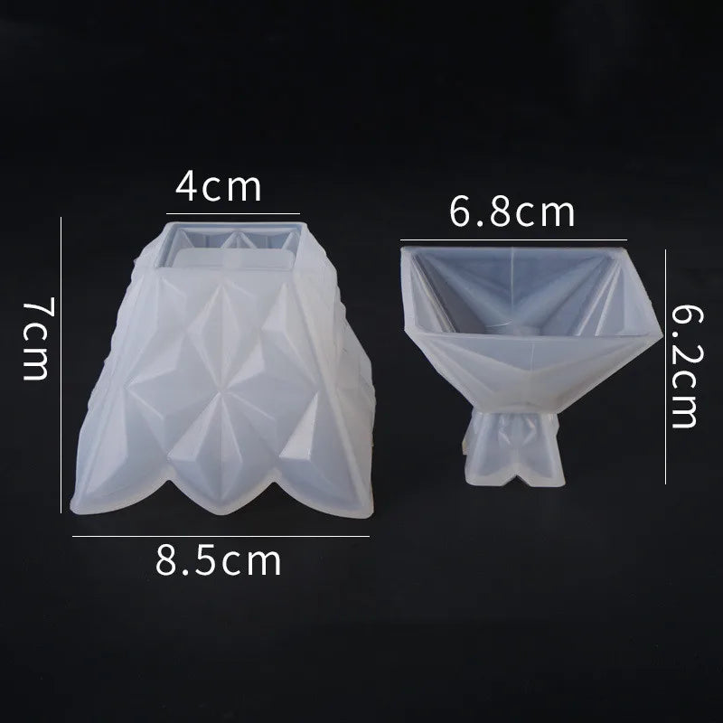 Crystal Epoxy Resin Mold Jewelry Box Decoration Silicone Mold