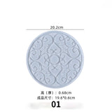 Flower Pattern Coaster Silicone Mold Jewelry Mold DIY
